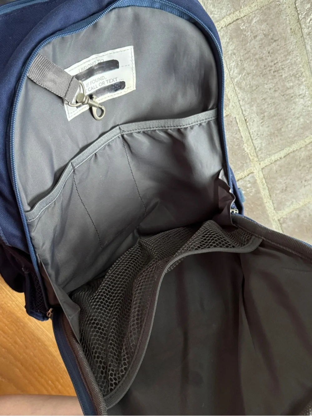 Pottery Barn Kids Navy Backpack and Lunch Bag with Truck Accent